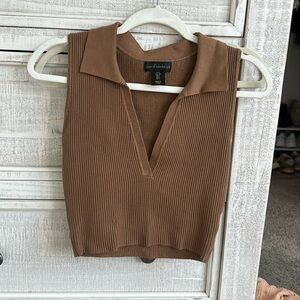 House of Harlow small brown crop top